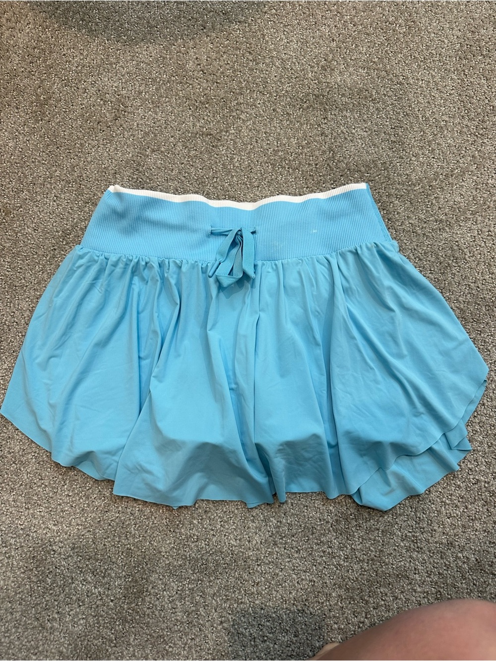 all in motion Sky Blue Athletic Skirt with White Trim